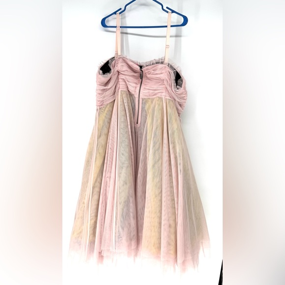 torrid betsy Johnson Collab, whimsy ferry boho Pink Tulle Midi Dress size 26 - Picture 7 of 13